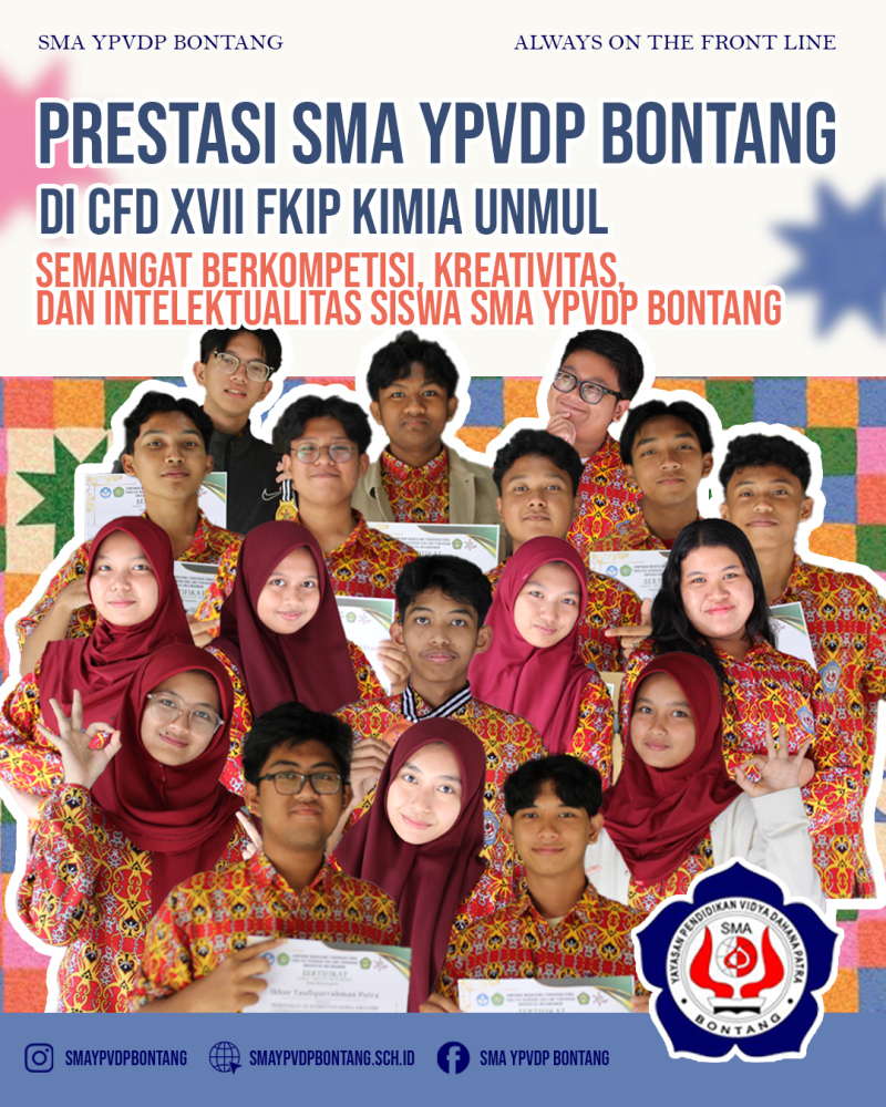 Prestasi Gemilang SMA YPVDP Bontang di CFD XVII FKIP Kimia UNMUL